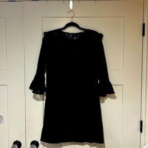 Ann Taylor Lace Black Dress